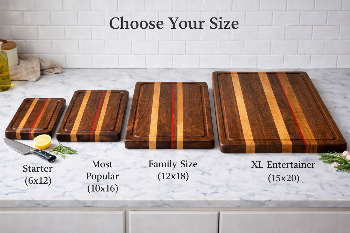 Build Your Own Handmade Walnut & Maple Cutting Board